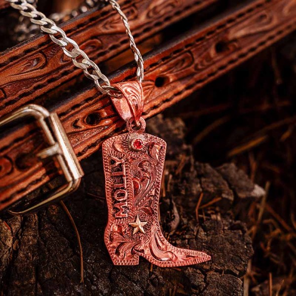 Cowboy Boot Custom Pendant